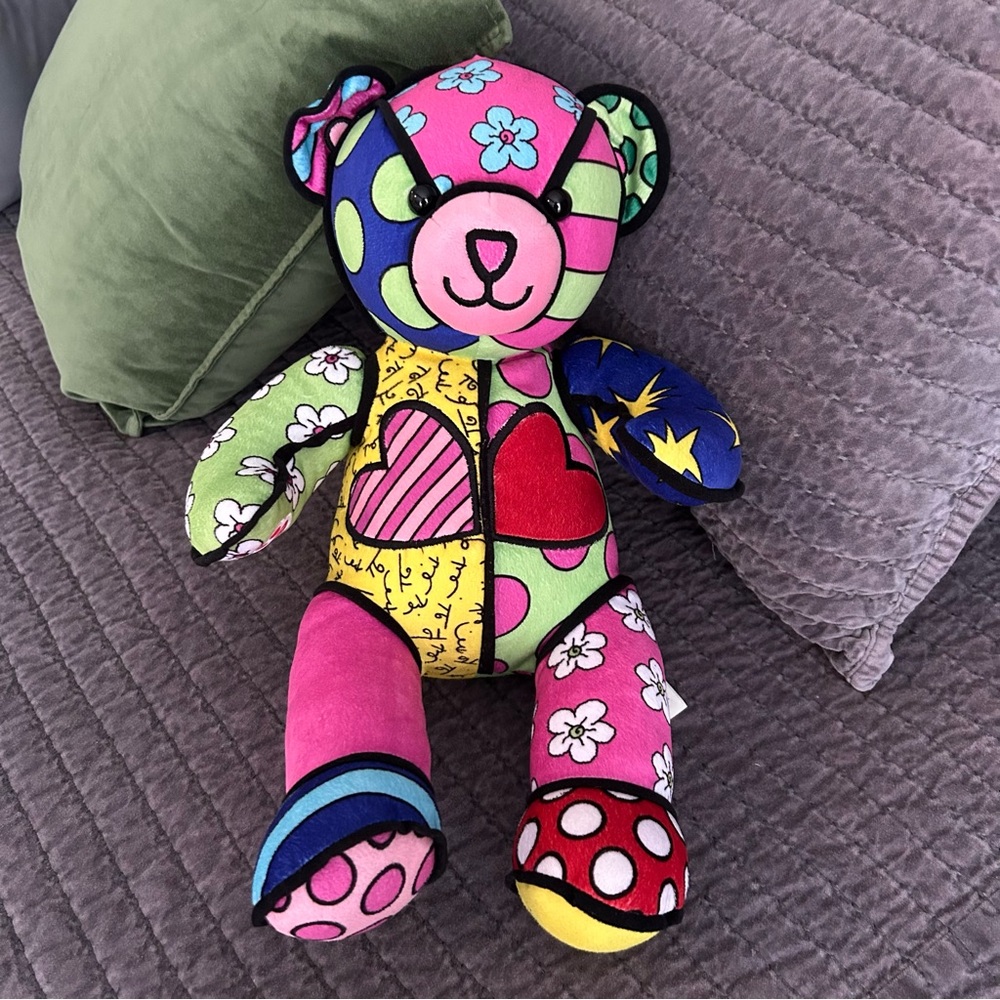 Build-A-Bear Workshop Romero Britto Designer Bear, Limited Edition, Collectible